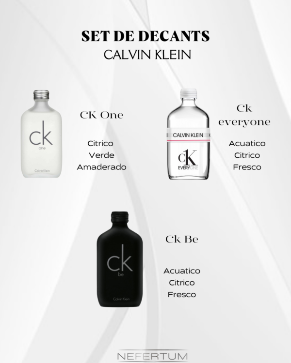 Set Decants masculinos Calvin Klein