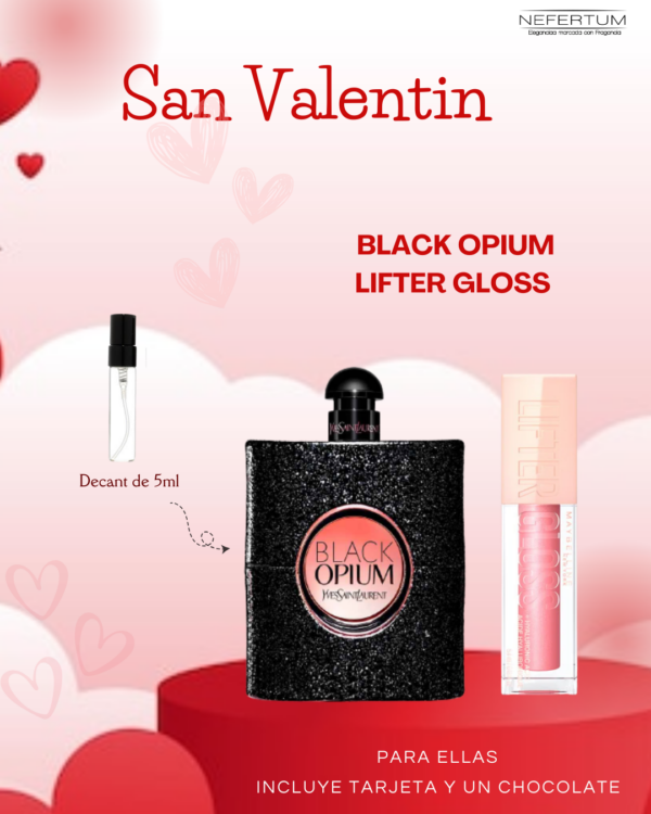 Decant Black opium y Lifter Gloss