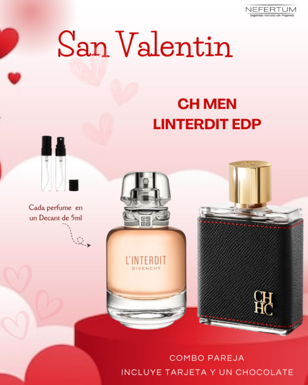 decants linterdit y ch men. combo para san valentin