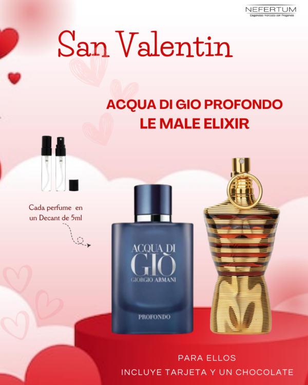 Decants Le Male elixir y ADG profondo