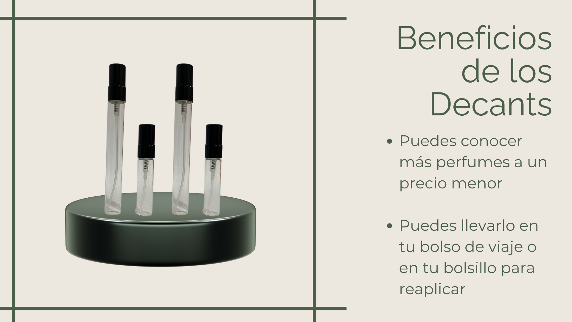 Que son Decants pagina Web beneficios de los decants